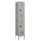 Salsbury Industries 2 Tier Vented Locker, 12"Wx66"Hx12"D, 2 Door, Gray, Unassembled 72152GY-U - alternate 1